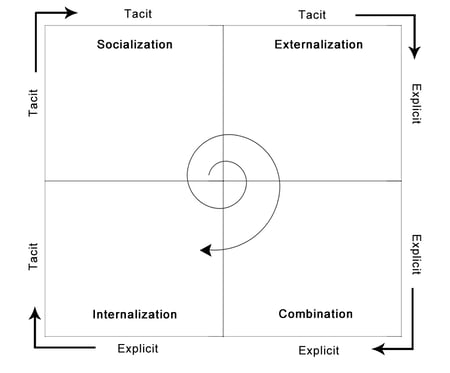 Diagram of the SECI model