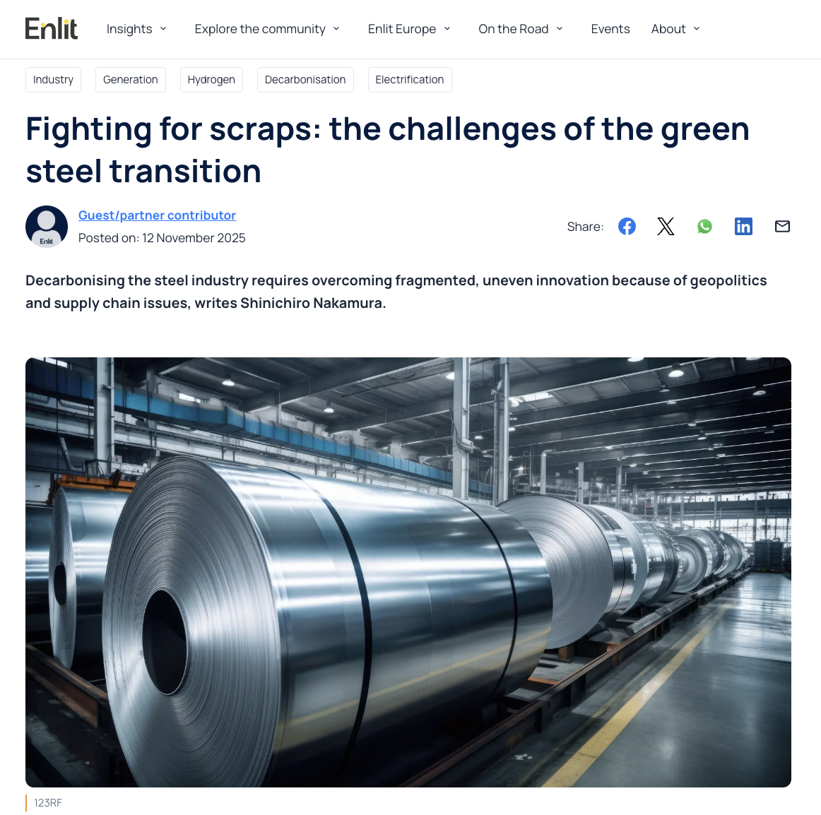 Critical Challenges in Global Green Steel Transition | New Article ...